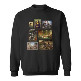 ルーヴル美術館の有名な絵画 パリ フランス スウェットシャツ - Kawaiitshirt