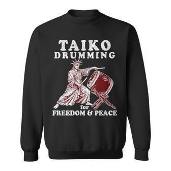 レトロなアンティーク調の太鼓の名言。太鼓のドラマー向け。 スウェットシャツ - Kawaiitshirt