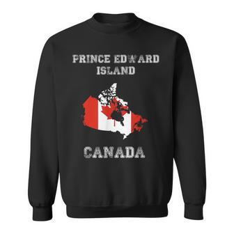 レトロプリンスエドワード島カナダアンティーク調カナダ国旗 スウェットシャツ - Kawaiitshirt
