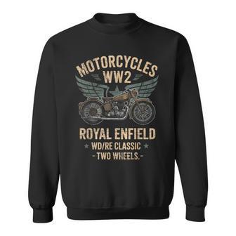 ロイヤルエンフィールドwdReクラシックモーターサイクルww2 スウェットシャツ - Kawaiitshirt