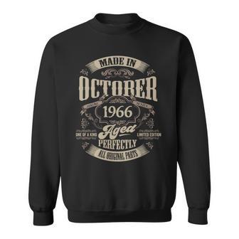 ヴィンテージ還暦伝説 1966年10月 60歳の贈り物 長袖tシャツ スウェットシャツ - Kawaiitshirt