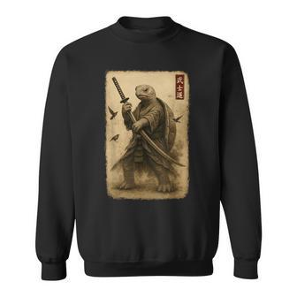 侍亀 日本美術 亀 武士道刀 スウェットシャツ - Kawaiitshirt