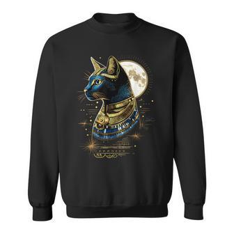 古代エジプト エジプト神 猫 エジプト学 ツタンカーメンバステット スウェットシャツ - Kawaiitshirt