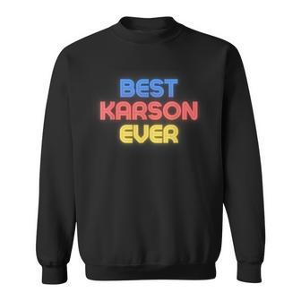 史上最高のカーソン 面白いカーソン名 Karson スウェットシャツ - Kawaiitshirt