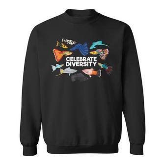 多様性を祝う アクアリウムフィッシュシャツ スウェットシャツ - Kawaiitshirt