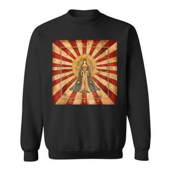 天照 女神 昇る太陽 日本神話 スウェットシャツ - Kawaiitshirt