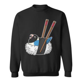 寿司ロール オウム I Kawaii Food I Blue-Masked Lovebird 長袖tシャツ スウェットシャツ - Kawaiitshirt