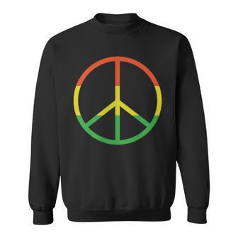 平和のシンボル サイン ジャマイカ レゲエ ラスタ国旗 カラー シンプル スウェットシャツ - Kawaiitshirt