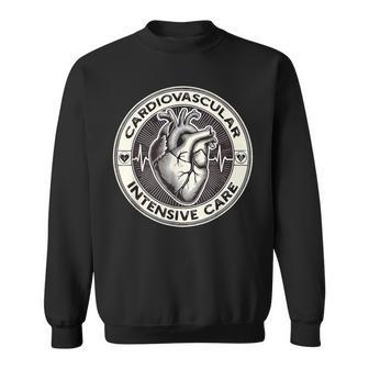 心臓血管集中ケア 心臓 Icu Cvicu 看護師 スウェットシャツ - Kawaiitshirt