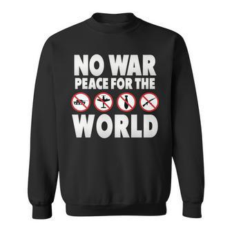 戦争禁止、平和、反戦、戦争禁止 長袖tシャツ スウェットシャツ - Kawaiitshirt