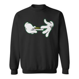 手巻きジョイント 漫画 マリファナ ウィードポット 大麻 新品 スウェットシャツ - Kawaiitshirt