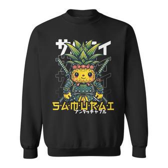 日本の侍 パイナップル戦士 浮世先生サムライ スウェットシャツ - Kawaiitshirt