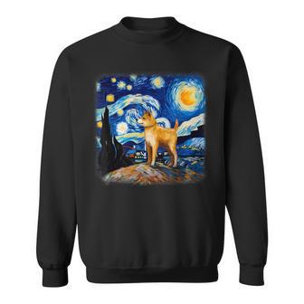 星月夜の犬 ゴッホ 柴犬 スウェットシャツ - Kawaiitshirt