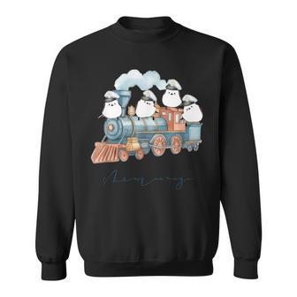 汽車とシマエナガ スウェットシャツ - Kawaiitshirt