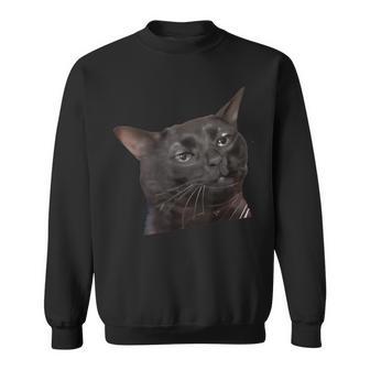 猫 黒 ミーム 解離 面白い インターネット ギフト スウェットシャツ - Kawaiitshirt