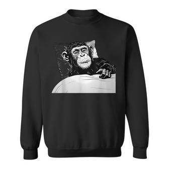 眠る猿 眠っている動物 眠る猿 昼寝 お昼 スウェットシャツ - Kawaiitshirt