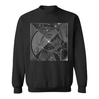 神聖な幾何学、フィボナッチ数列スパイラル、幾何学、数学 スウェットシャツ - Kawaiitshirt