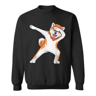 秋田 犬 踊る 面白い スウェットシャツ - Kawaiitshirt