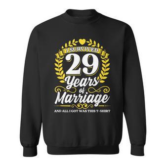 結婚して29年目の結婚記念日を乗り越えた スウェットシャツ - Kawaiitshirt