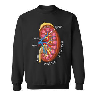 腎臓の解剖学 腎臓学 スウェットシャツ - Kawaiitshirt