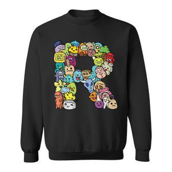英文字 R アルファベット R 名前 イニシャル モノグラム シャツ スウェットシャツ - Kawaiitshirt