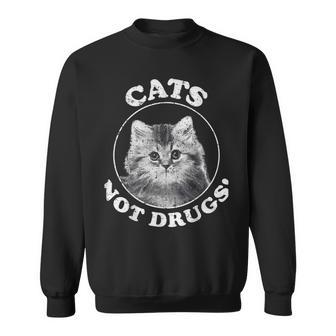 薬物ではなく猫 スウェットシャツ - Kawaiitshirt