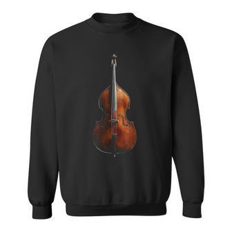重低音 楽器 モチーフ 作品 コントラバス スウェットシャツ - Kawaiitshirt