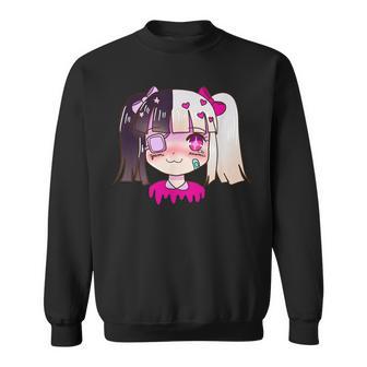 闇カワイイ・サドアニメ少女パステルゴス・メンヘラ スウェットシャツ - Kawaiitshirt