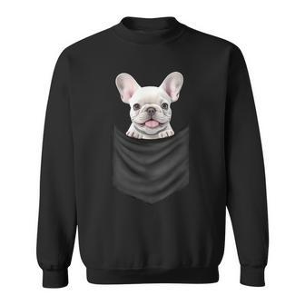 面白いtシャツ フレンチブルドッグ イヌ ポケット わんこ メンズ グッズ おもしろ 面白い 服 ネタ スウェットシャツ - Kawaiitshirt
