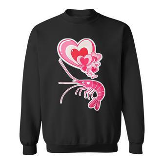 面白いエビアート メンズ レディース キッズ アジア料理 シーフード スウェットシャツ - Kawaiitshirt