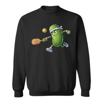 面白いピクルス遊びピックルボール愛好家しゃれピクルスボール付き スウェットシャツ - Kawaiitshirt