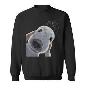 面白い好奇心旺盛な犬のベドリントンテリア スウェットシャツ - Kawaiitshirt