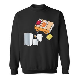 面白い寿司シャツ 日本の刺身 ビール冷蔵庫 スウェットシャツ - Kawaiitshirt