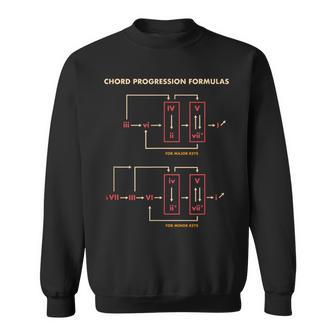 音楽理論 コードフォーミュラ 作曲家の鍵盤 ミュージシャン スウェットシャツ - Kawaiitshirt