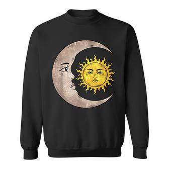 魔女 グランジ 美的 三日月 月 太陽 スウェットシャツ - Kawaiitshirt
