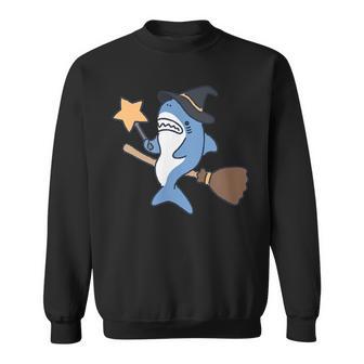 魔法を使いそうなサメ ハロウィン スウェットシャツ - Kawaiitshirt
