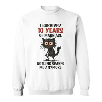 10º Aniversario De Bodasobreviví 10 Años De Matrimonio Camisa de entrenamiento - Regaloses