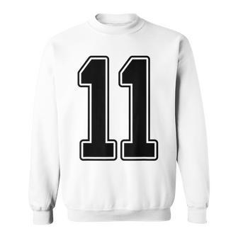 11 Deportiva Con Diseño De Número 11 Color Negro Camisa de entrenamiento - Regaloses