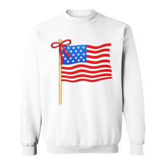 2 Sides Loves Jesus And America Too 4Th Of July Sweatshirt - Thegiftio UK