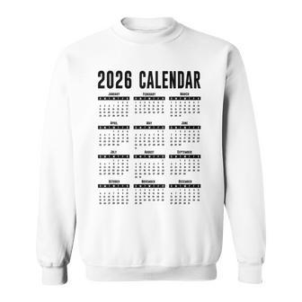 2026年カレンダーシャツメンズレディースキッズ26カレンダー2026 スウェットシャツ - Kawaiitshirt