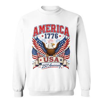 250 Anniversary Usa 250Th American 250 Years 4Th July 2026 Sweatshirt - Thegiftio UK