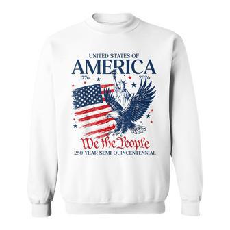 250 Year Semi-Quincentennial Eagle America Usa 4Th Of July Sweatshirt - Thegiftio UK