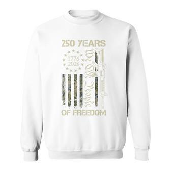 250 Years Freedom 1776-2026 We The People 250Th Usa Flag Gun Tri-Blend Sweatshirt - Thegiftio UK