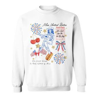 4Th Of July Cowgirl Western Country Sweatshirt - Thegiftio UK