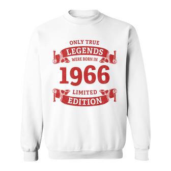 60歳の誕生日 還暦 真のレジェンドは1966年生まれ 長袖tシャツ スウェットシャツ - Kawaiitshirt