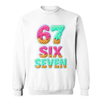 67 Ice Cream Drip Baseballeisiete Divertido 6-7 Meme Adolescente Chico Camisa de entrenamiento - Regaloses