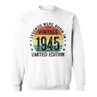 79歳ギフトtシャツ 1945年のベスト・オブ・レジェンド 1945年に誕生 スウェットシャツ - Kawaiitshirt