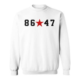 8647 Impeach 47 No Kings In America 86 47 Retro Us Flag Sweatshirt - Thegiftio UK