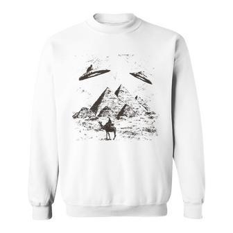 Alien Pyramid Iintage Aliens Ufo Day Camisa de entrenamiento - Regaloses