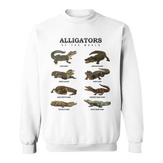 Alligators Of The World Global Alligator Species Sweatshirt - Thegiftio UK